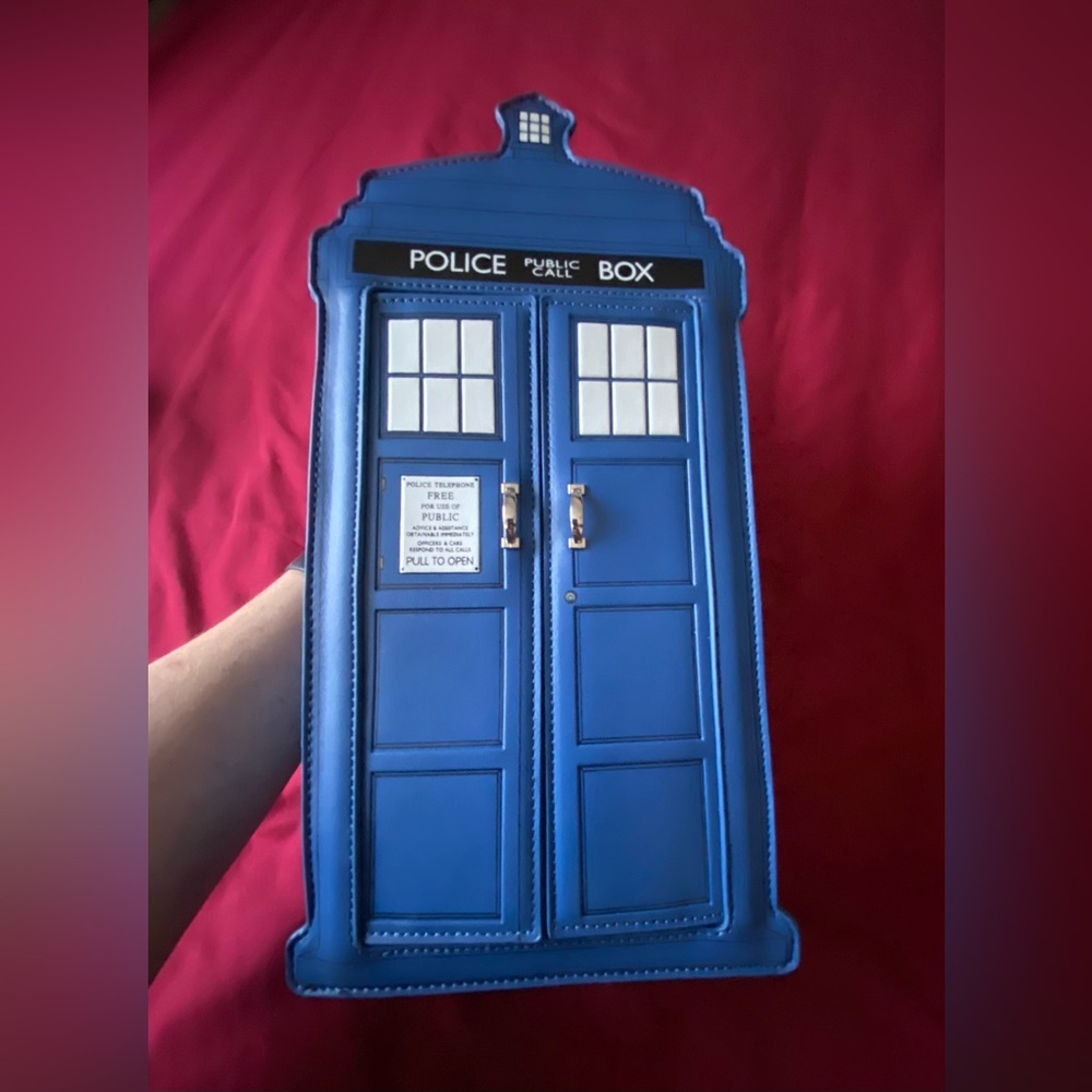 💙 DOCTOR WHO TARDIS FIGURAL MINI BACKPACK - Picture 7 of 13